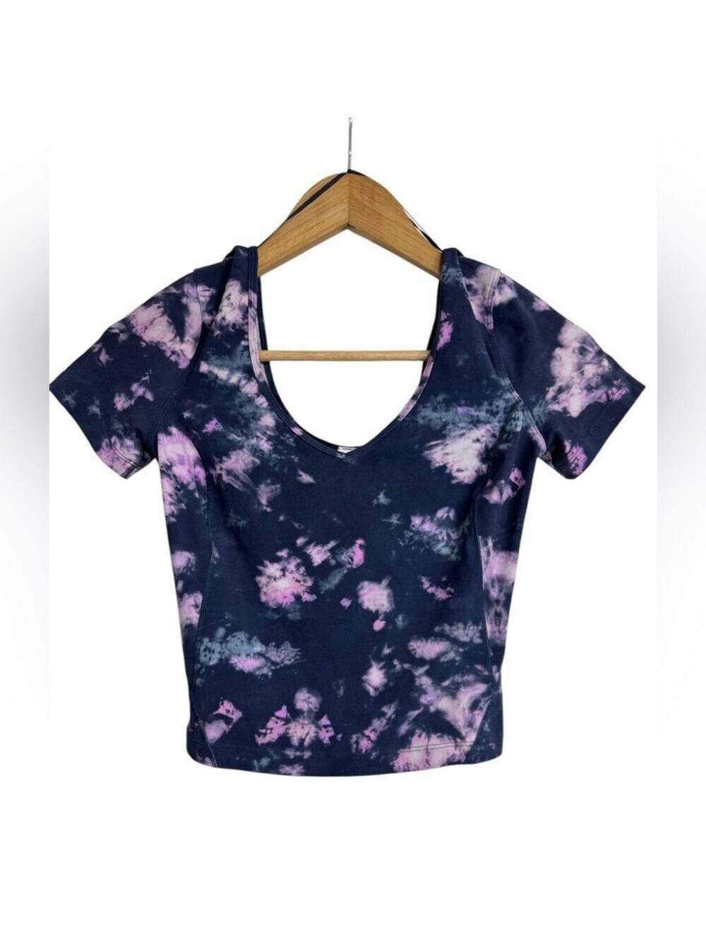 Lululemon Align T-shirt 2021 Diamond Dye Lunar Rock True Navy Size 2 StyleW3FGUS